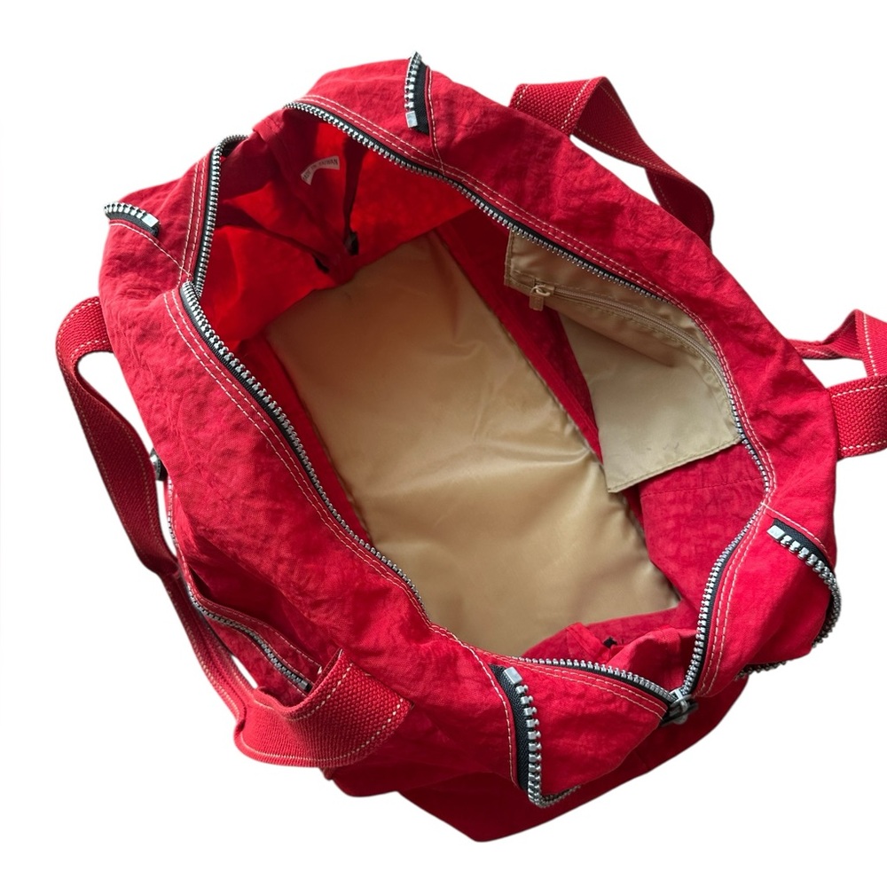 Kipling Red Tote Weekender Bag - Picture 5 of 14